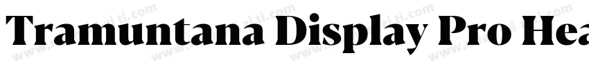 Tramuntana Display Pro Heavy字体转换